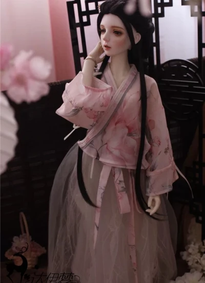 ドール用服 古代衣装 ピンク 女の子用 MSD/SD/SD16サイズ 球体関節人形用 BJD用