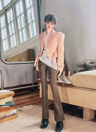 ドール用ズボン ブラック ネイビー ブラウン ベージュ 70/ID75サイズ人形用 BJD用