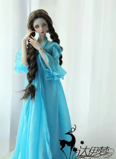 ドール用服 ワンピース ブルー 女の子用 MSD/SD/SD16サイズ 球体関節人形用 BJD用