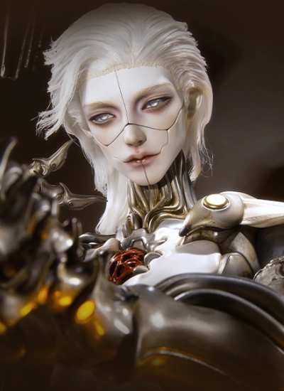 ドール本体 カラーパレット 戦損版ーLucius 月白肌 男の子 75cm 球体関節人形 BJD DOLL Dollzone×瑜瑜酱