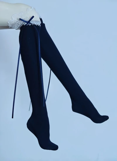 ドール用 靴下 ニーハイ  SDサイズ人形用  ブラック ネイビー ホワイト 球体関節人形用 bjd用 BJD DOLL