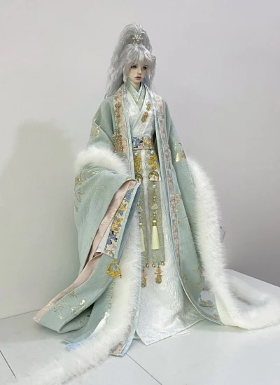BJD ドール用時代服 グリーン 【南流景】70-75cmサイズ人形通用 球体関節人形用 BJD用