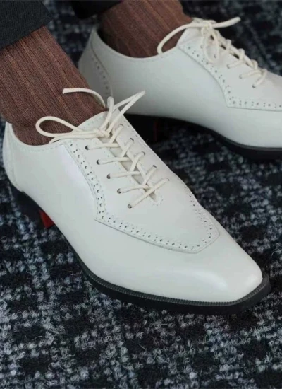 ドール用お靴 ホワイト ブラック 男の子用 75サイズ人形用 球体関節人形用 BJD用