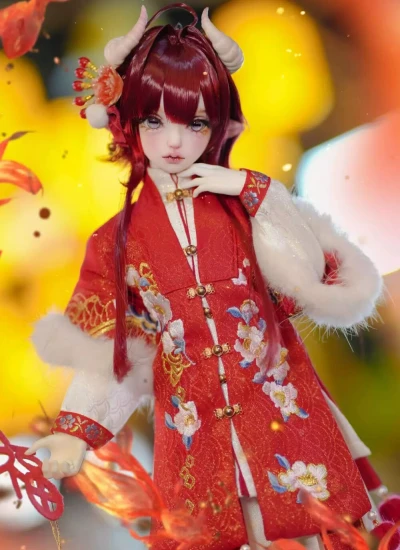 期間限定 BJDドール本体 Fluffy mini / M'Fluffy 小羊 球体関節人形 1/4サイズ 【WonderlandDoll】