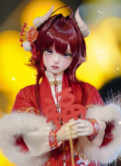 期間限定 BJDドールヘッド単品 Fluffy mini / M'Fluffy 小羊 特四/大四 球体関節人形 1/4サイズ 【WonderlandDoll】