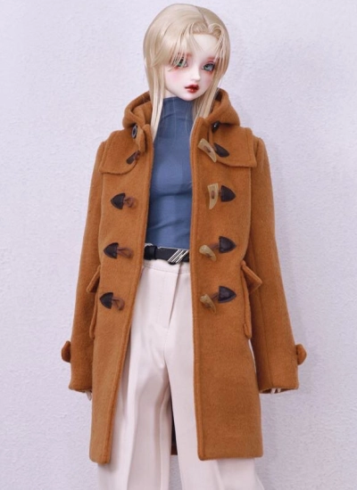 ドール用服 コート 学院風 ブラウン 女の子用 SD16女の子用 球体関節人形用 BJD用