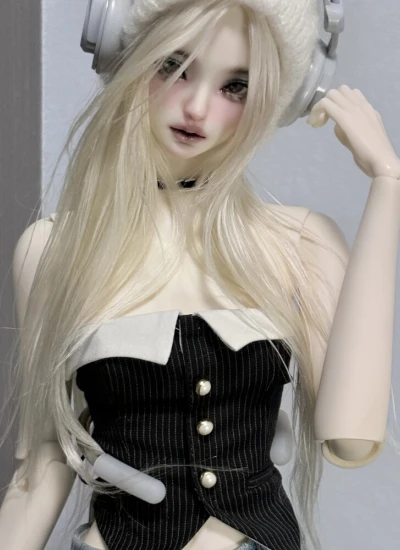 ドール用服 グレー ストライプ コルセット 女の子用 SD16/DZ70女の子用 球体関節人形用 BJD用