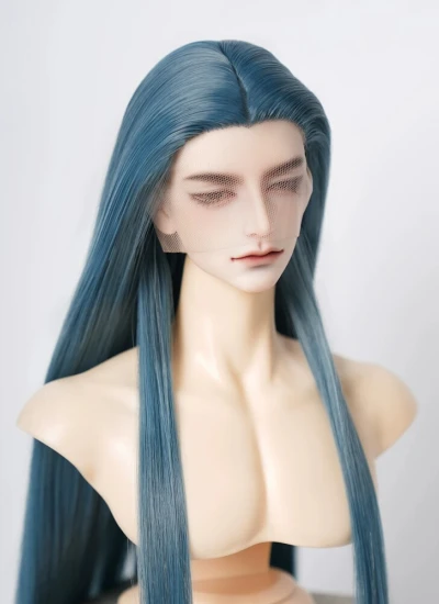 BJD ドール用ウィッグ ホワイト ゴールド ワインレッド ブラウン ブラック シルバー ブルー シャンパン SD/小顔SDサイズ人形用