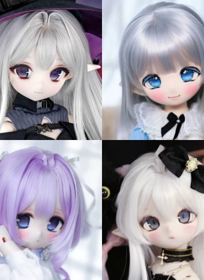 ドール用耳パーツ  エルフ耳パーツ レジン 半白肌 SD/MSDサイズ人形通用  BJD用