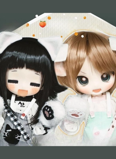 【期間限定】ドール用ヘッド 虎牙脆&爆米花ヘッド 1/6サイズボディ用  球体関節人形用 BJD用