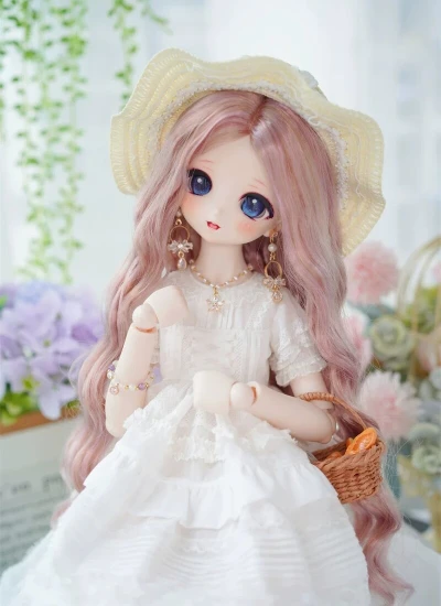 BJDドール用 ウィッグ ロングヘアー 巻き髪  SD/小顔SD/MSD/YOSD/1/8サイズ用