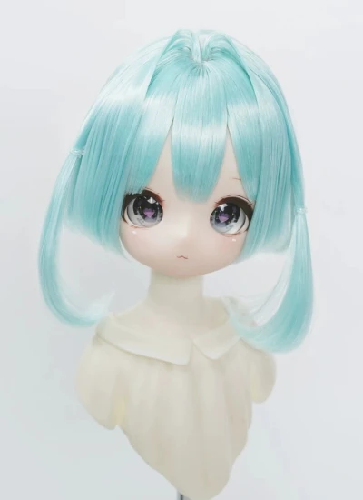 BJD ドール用ウィッグ ホワイト ゴールド ワインレッド ブラウン ブラック シルバー ブルー シャンパン グリーン パープル ピンク SDサイズ人形用