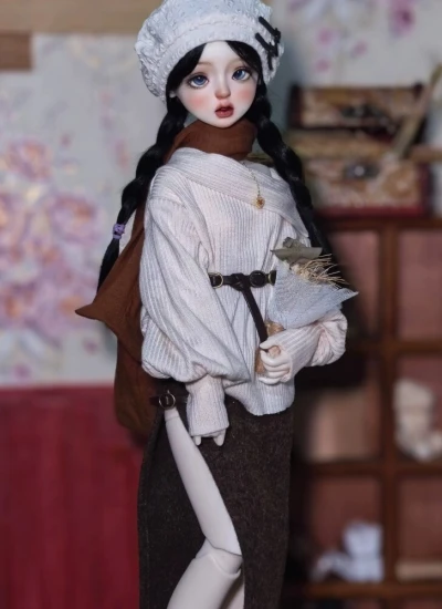 ドール用服  ホワイト 女の子用 MSDサイズ人形用 BJD用【纳兰歌】