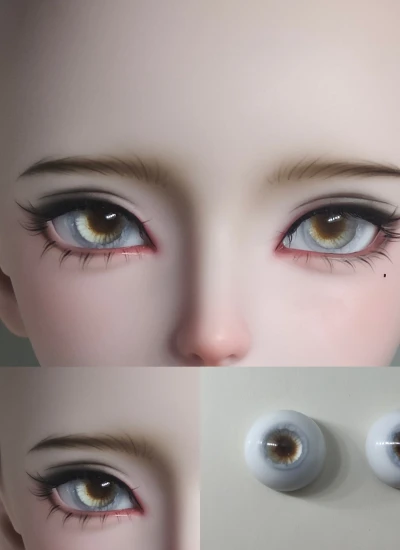ドール用アイ 樹脂 レジンアイ【絮語】グレー 12mm/14mm/16mm/18mm BJD 四月家