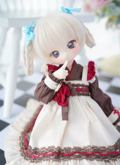 BJDドール用 ウィッグ ゴールド/ライトゴールド/ブラウン  MSD/YOSDサイズ人形用