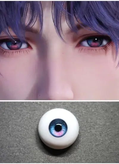ドール用アイ 祁煜 石膏アイ ブルー  10mm/12mm/14mm/16mm/18mmサイズ BJD用