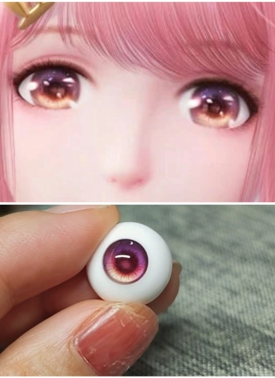 ドール用アイ  石膏アイ ピンク 10mm/12mm/14mm/16mm/18mmサイズ BJD用