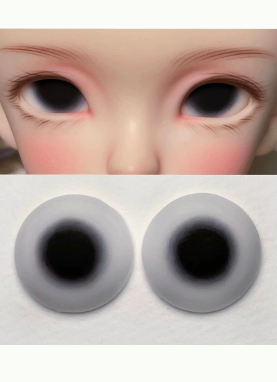 ドール用アイ 石膏アイ ブラック 8mm/10mm/12mm/14mm/16mm/18mmサイズ BJD用【nana】