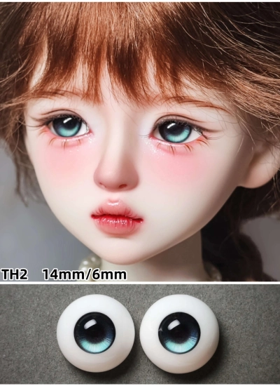 ドール用アイ  THシリーズ 石膏アイ グリーン 10mm/12mm/14mm/16mm/18mmサイズ BJD用