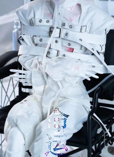 ドール用服 拘束衣装 ホワイト Rc70-257 Destiny 命运(ming yun) 用服 男の子用 76cm用 球体関節人形用 BJD用