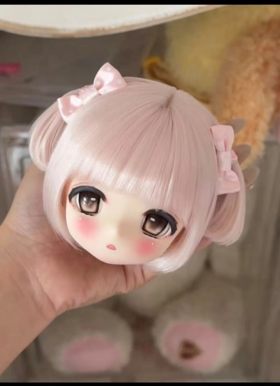 ドール用ウィッグ 高温絲  ブラウン ゴールド グレー  イピンク MSD/SDサイズ用 BJD用 210