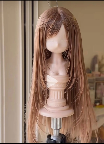 ドール用ウィッグ 高温絲  ブラウン ゴールド グレー   ピンク MSD/SDサイズ用 BJD用 208