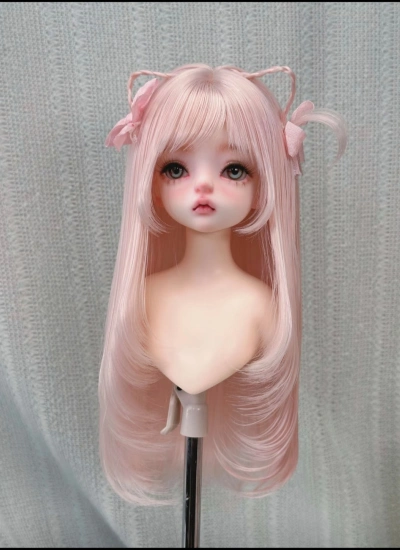 ドール用ウィッグ 高温絲  ブラウン ゴールド グレー ブラック ブルーパープル MSD/SDサイズ用 BJD用  216