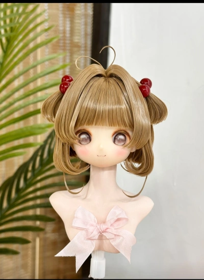 ドール用ウィッグ 高温絲  ブラウン ゴールド グレー  イエロー MSD/SDサイズ用 BJD用 603