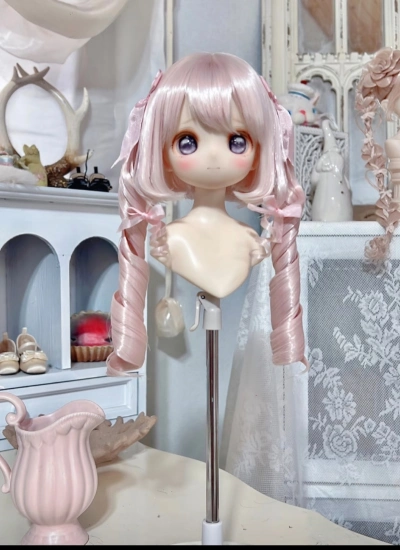 ドール用ウィッグ 高温絲  ブラウン ゴールド グレー イエロー ピンク MSD/SDサイズ用 BJD用 213