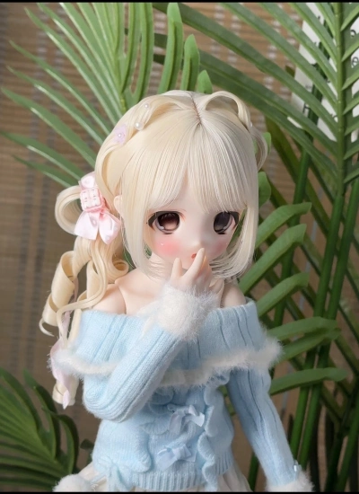 ドール用ウィッグ 高温絲  ゴールド ピンク ホワイト グレー  ブラウン パープル MSD/SDサイズ用 BJD用  614