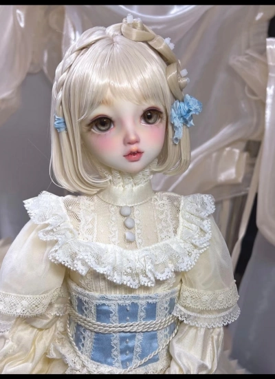 ドール用ウィッグ 高温絲  ゴールド  ブラウンホワイト  ピンク YOSD/MSD/小顔SD/SDサイズ用 BJD用 203