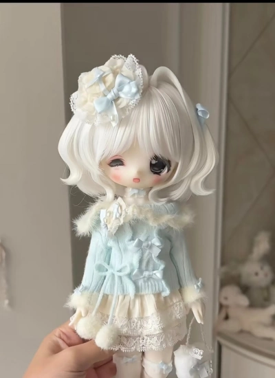 ドール用ウィッグ 高温絲  ゴールド  ブラウン  グレー ピンク ホワイト イエロー YOSD/MSD/小顔SD/SDサイズ用 BJD用 211