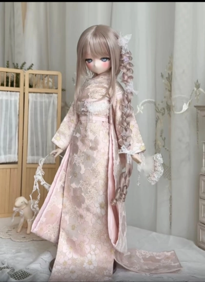 ドール用ウィッグ 高温絲  ゴールド  ブラウン  グレー  ブラック ワインレッド YOSD/MSD/小顔SD/SDサイズ用 BJD用 206