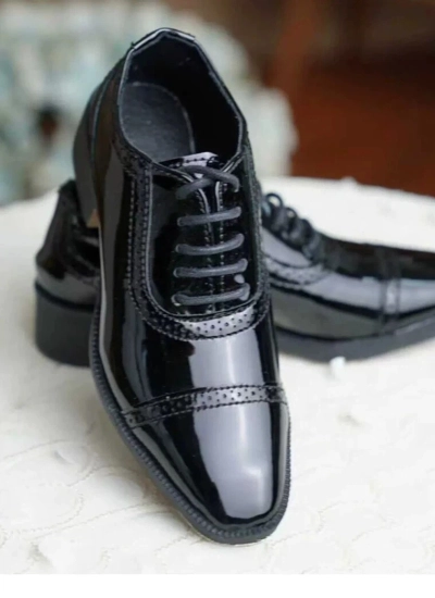 ドール用お靴  ブラック  男の子用 75サイズ人形用 球体関節人形用 BJD用