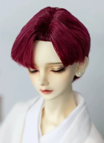 ドール用 ウィッグ 男の子用 ショートウィッグ シルバー ブラウン ゴールド グリーン ブラック レッド ブルー MSD/小顔SD/SDサイズ人形用 BJD用