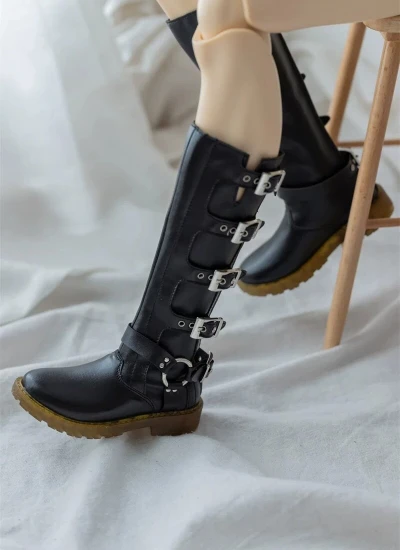 BJD ドール用 お靴 ブーツ ブラック ブラウン 70cm/75cmサイズ人形用 球体関節人形用