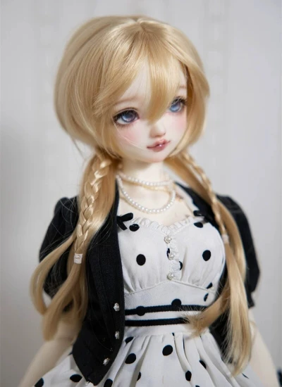 ドール用ウィッグ 高温糸  ゴールド ブラウン グレーパープル SD/MSD/YOSDサイズ人形用  BJD