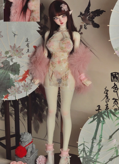 ドール用下着 セクシー ピンク 女の子用 Evantasy60cm L胸サイズ人形用 BJD用