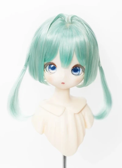 BJD ドール用ウィッグ ホワイト ゴールド ワインレッド ブラウン ブラック シルバー ブルー シャンパン グリーン パープル ピンク MSDサイズ人形用
