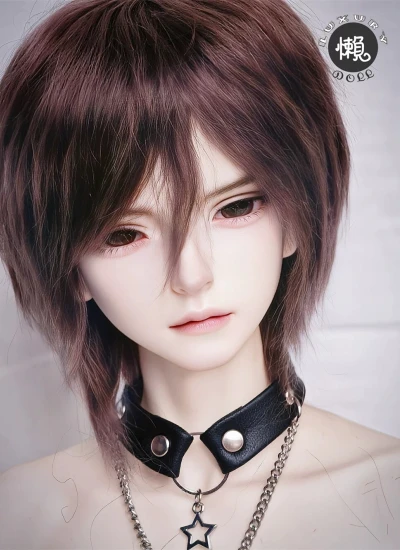 ドール用ウィッグ モヘア グレーブラウン MSD/小顔SD/SDサイズ人形用