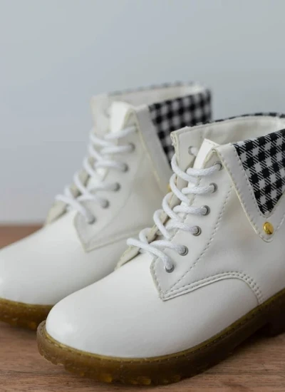 ドール用お靴 ホワイト マーティンブーツ MSD/SD/70cm/75cmサイズ人形用 球体関節人形 BJD