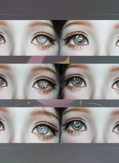 BJD Butterfly Dream Plaster Eyes 12mm 14mm 16mm 18mm Eyeballs for Ball-jointed Doll