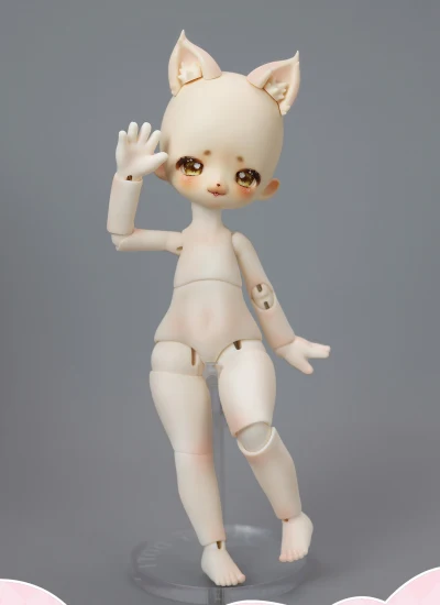 MILO DOLL x ZMD BJD 1/3 Leopard Cat Half Sleeping Eyes Head for 1/6 Body Ball-jointed doll