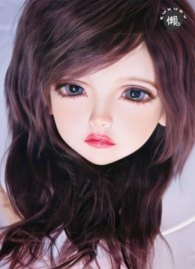 ドール用ウィッグ  グレーブラウン 高温糸  MSD/小顔SD/SDサイズ人形用