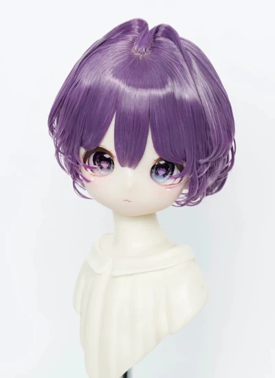 BJD ドール用ウィッグ ホワイト ゴールド ブラウン ブラック シルバー シャンパン グリーン パープル ピンク SDサイズ人形用