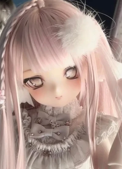 ドール用ヘッド【桃楽】二次元 三插四 レジン材質 1/4サイズボディ用 球体関節人形用 森林大兔吱