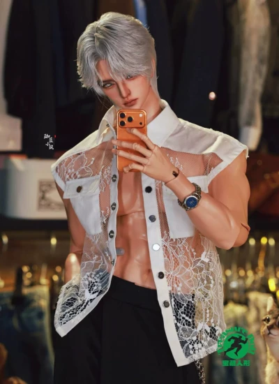 ドール用服 レースベスト ホワイト ブラック 75cm級サイズ 球体関節人形用 BJD用