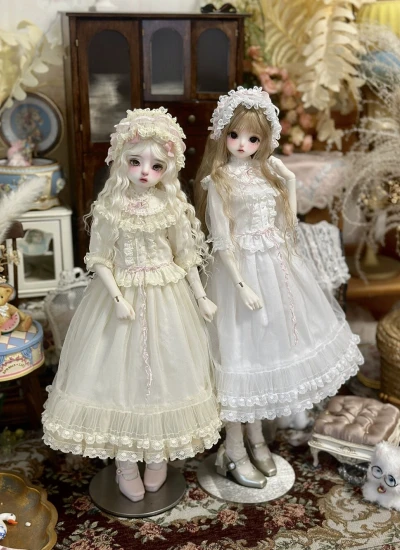 ドール用服 ピンク ブルー グリーン 女の子用 MSD人形用 球体関節人形用 BJD用 玉風