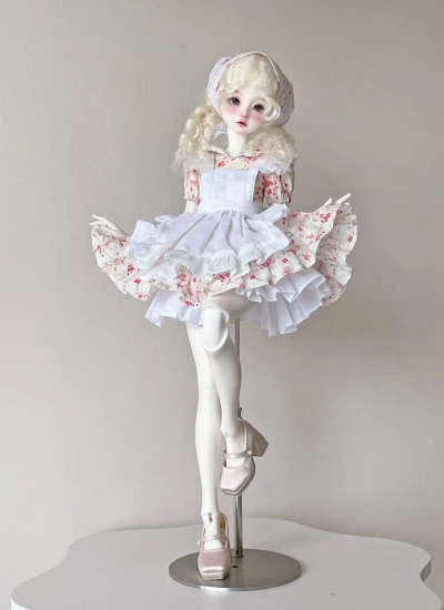 ドール用服 ワンピース ブルー ピンク 女の子用 MSD人形用 球体関節人形用 BJD用