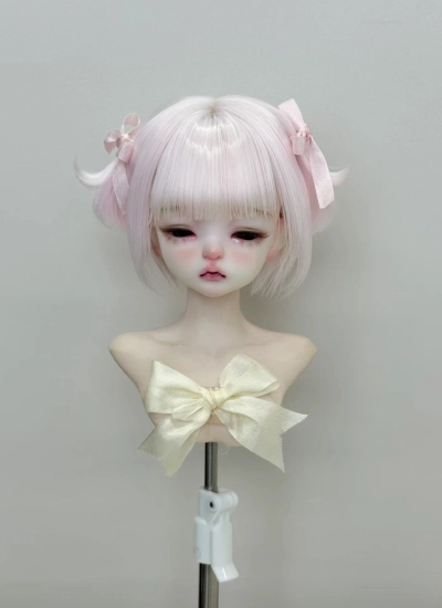 ドール用ウィッグ 高温絲 ゴールド ブラウン グレー ホワイト ブラック YOSD/MSD/小顔SD/SDサイズ用 BJD用 055